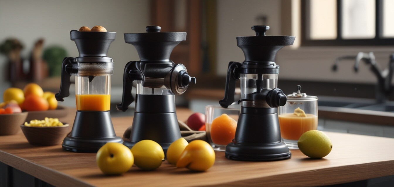 Collection of cast iron juicers