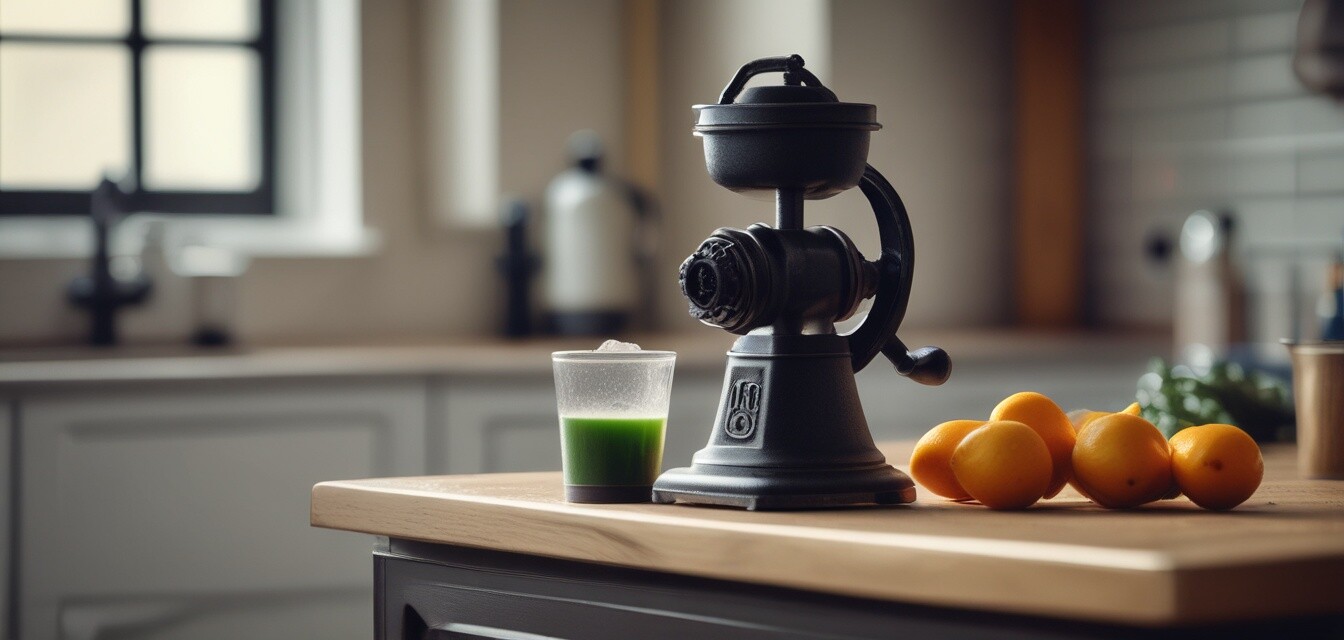 Maintained cast iron juicer
