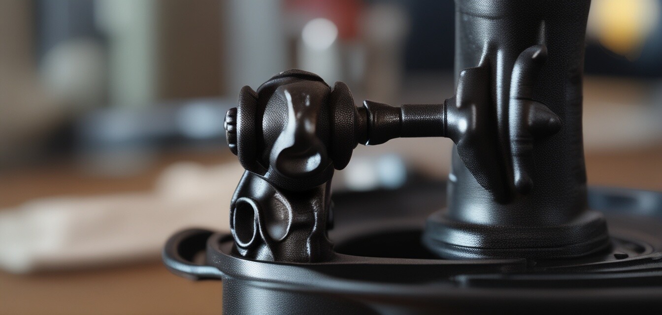 Close-up of cast iron juicer