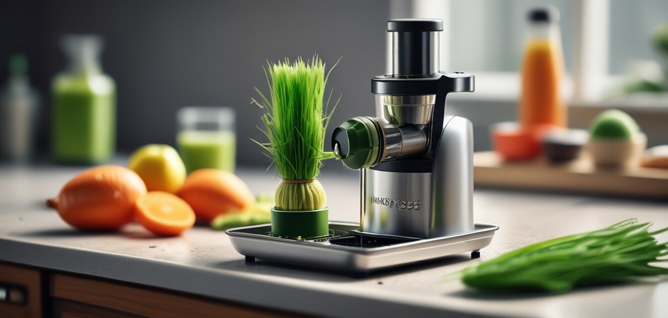 Wheatgrass juicer accessories